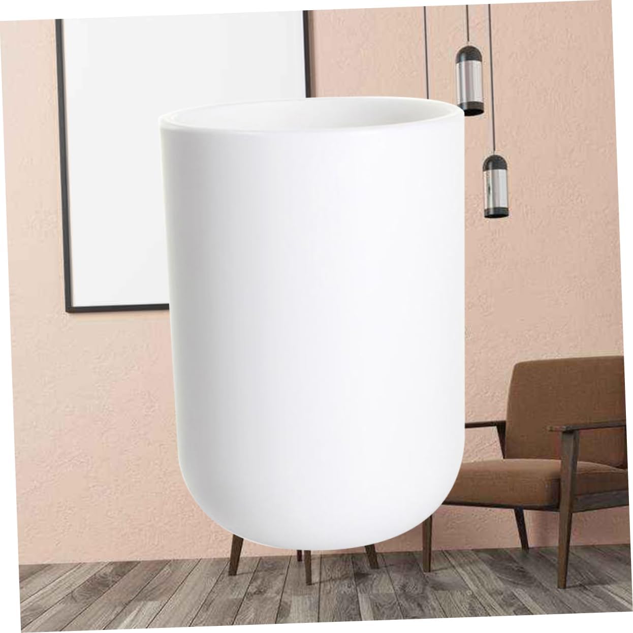 Pp Bathroom Tumbler Cups Creative Japanese Style Gargle Cup for Toothbrushes and Beverages White Easy to Clean Multi-use Design for Home and Travel