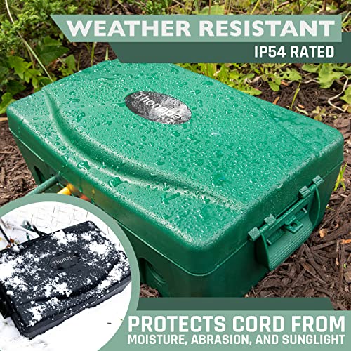 Waterproof Extension Cord Connection Box - Green Weatherproof Outdoor Box For Electrical Connections #TOP3