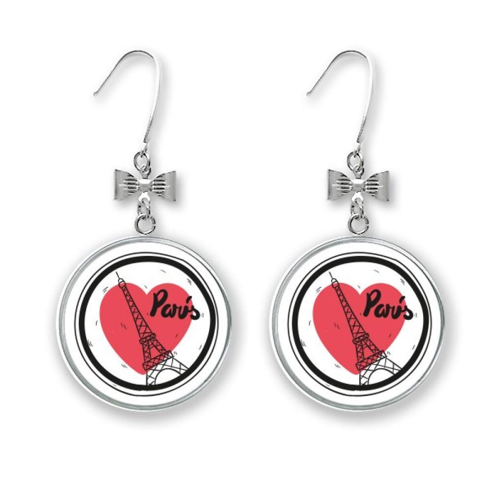 Boucles d'oreilles Tour Eiffel France bijoux clous percés argent