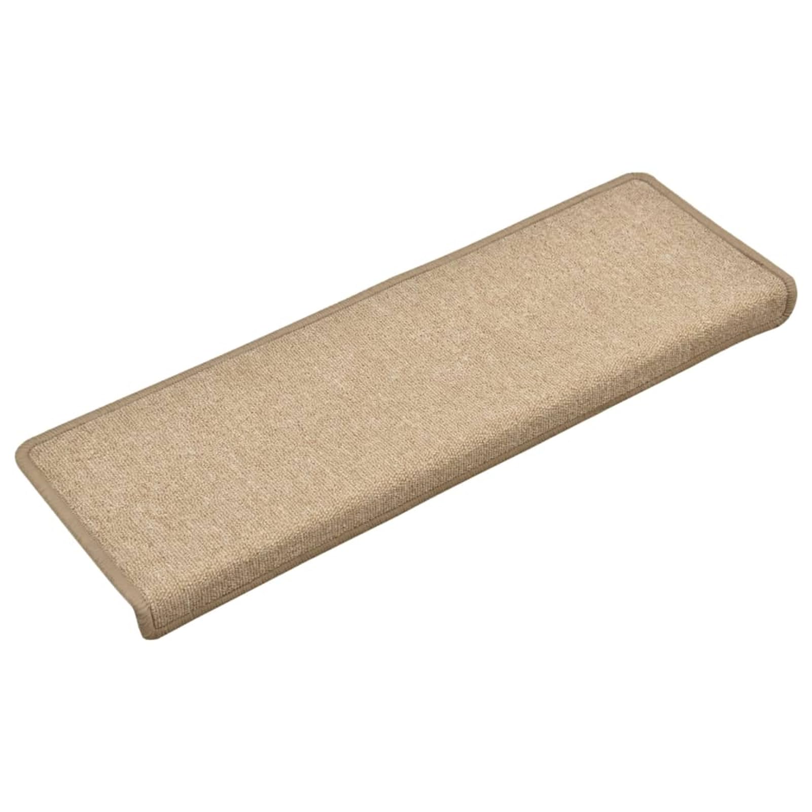 Paquete de 15 alfombrillas antideslizantes para peldaños de madera, alfombrillas de seguridad para niños, personas mayores y mascotas, color rojo mate (gris pardo)