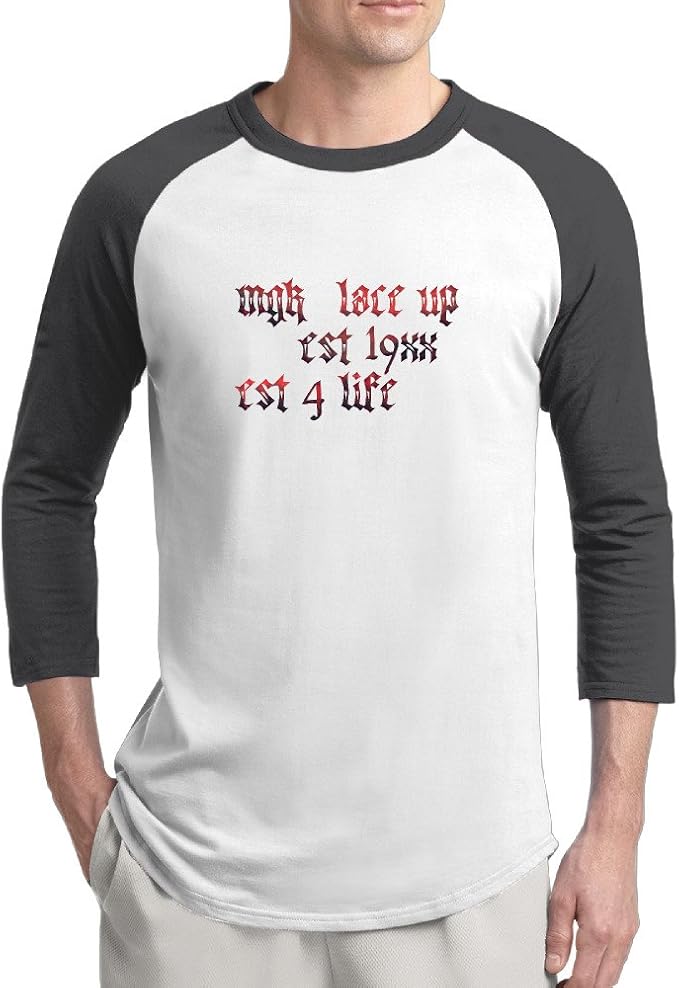 Men Mgk Laceup Est 4 Life Est 19xx 3/4Sleeve Baseball T