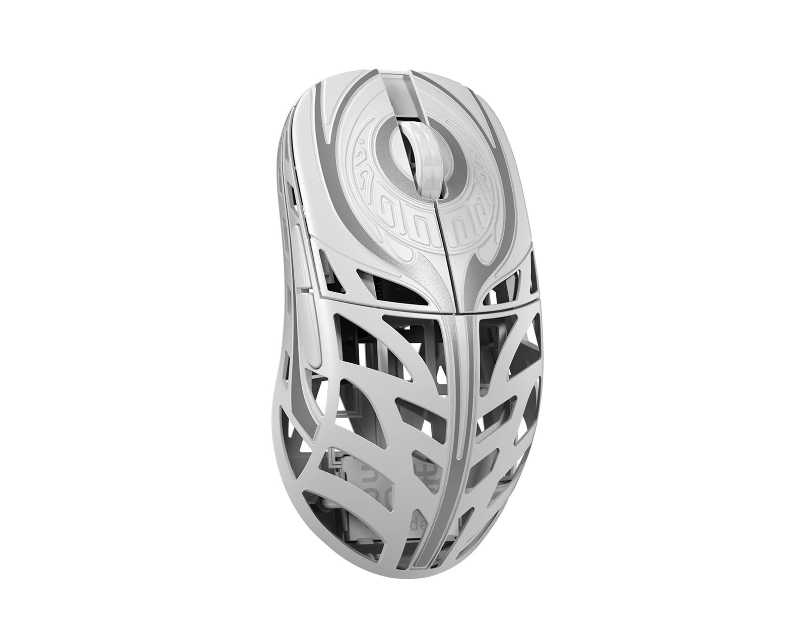 wlmouse Strider - Ratón inalámbrico para juegos ultraligero de magnesio, 45 g, 125 – 8000 Hz, Switches ópticos Omron, Dongle 8 k incluido (blanco)