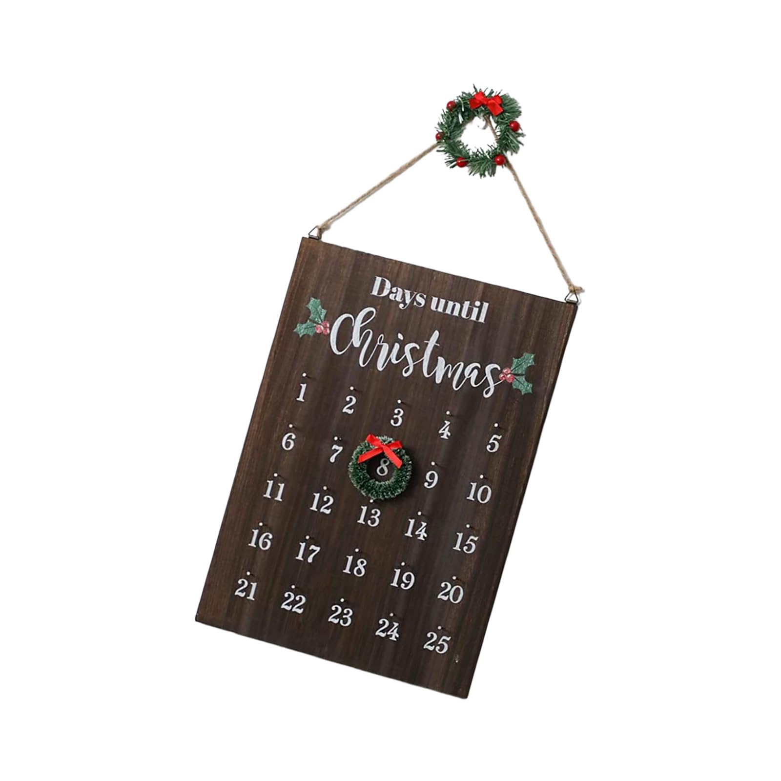 Kalttoy Kids Participatory Holiday Countdown Calendar Sustainable Wood Wall Hanging Easy Arrange Plan Artisanal Wooden Arrival Calendar