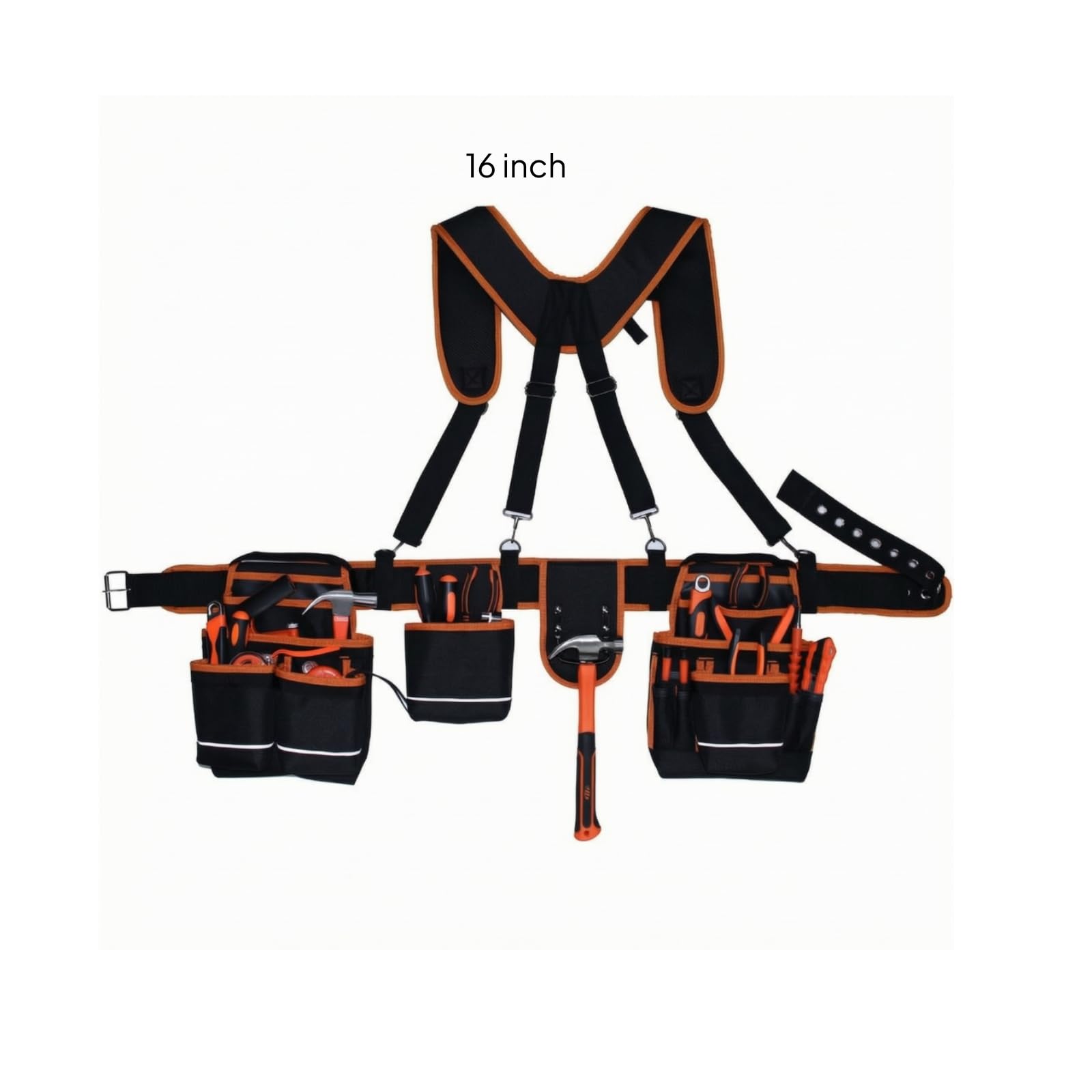 B Baosity Ceinture à Poches | Tissu Oxford Résistant, Ceinture à Brelles, Multifonctionnel, Équip, pr Chantier, Charpentiers