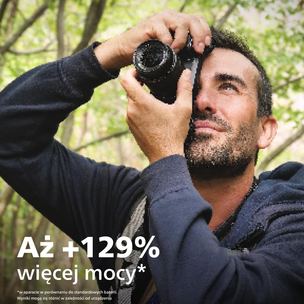 Philips Ultra AA Baterie alkaliczne o długiej żywotności, do pilotów, zabawek i zegarków, 40 sztuk