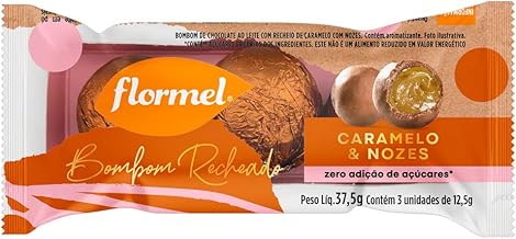 Flormel Bombom Redondo com Recheio de Caramelo 37,5 Gramas