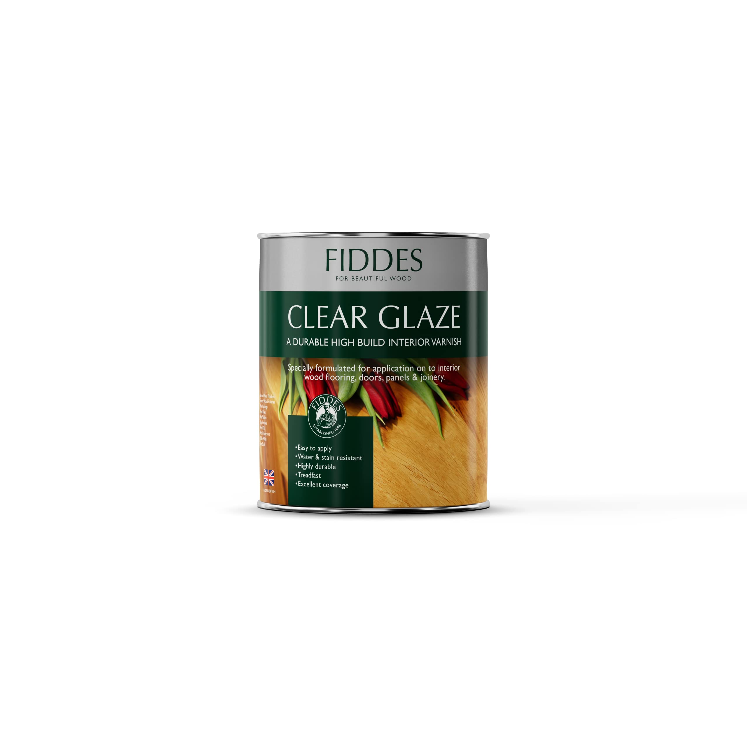 Fiddes Gloss Finish Clear Glaze Varnish 1 Litre