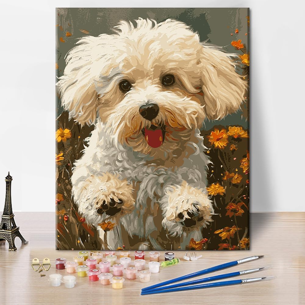 Rebotipy Animals Paint by Numbers Modern Dogs Paintby