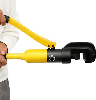 Hydraulic Bolt Cutter 13Ton/26000lb Cutting Force 0.16-0.87in Shear Area Professional Handheld Hydraulic Rebar Cutter Powerful Portable Steel Bolt Cutting Tools w/Toolbox for Construction