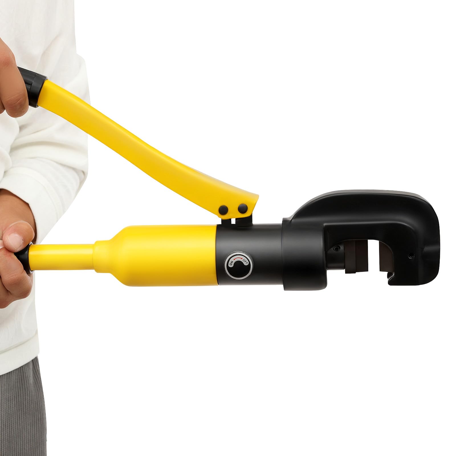 Hydraulic Bolt Cutter 13Ton/26000lb Cutting Force 0.16-0.87in Shear Area Professional Handheld Hydraulic Rebar Cutter Powerful Portable Steel Bolt