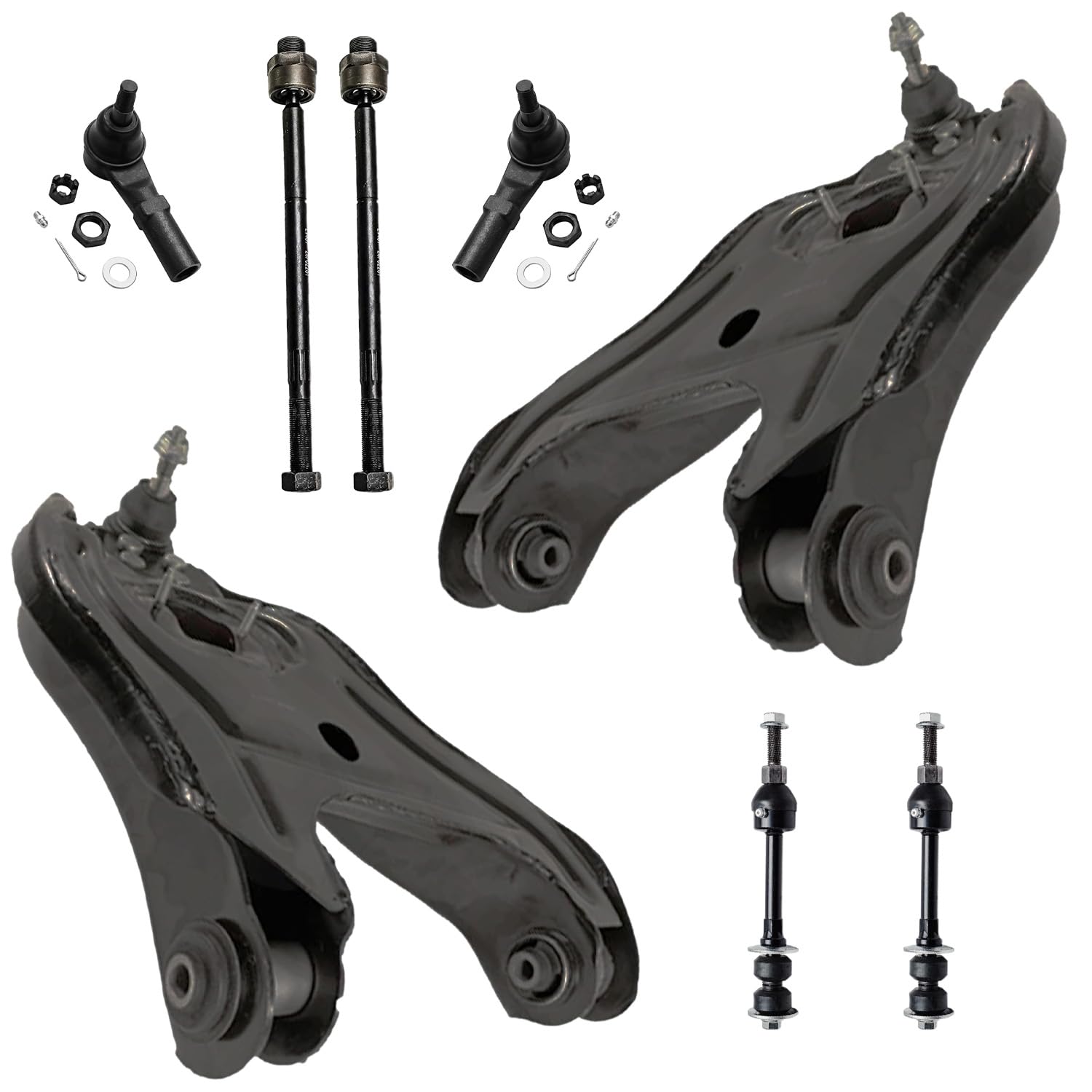 Detroit Axle - RWD 8pc Front End Control Arms Kit for 2002-2005