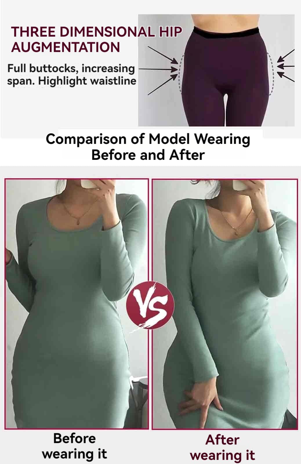 Culotte Silicone, Fesses Silicone Réaliste Sex Pénétrable, Conception D'entrejambe Ouverte, Soulève la Courbe de la Hanche D'environ 45 °, Matériau Hautement Élastique, Non Serré, S - Large -