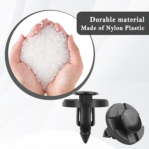 Miniatura 4 de 20 clips de retención para guardabarros de automóvil, clips de repuesto OEM #01553-09321 MR328954, compatibles con Nissan Infiniti Chrysler Dodge