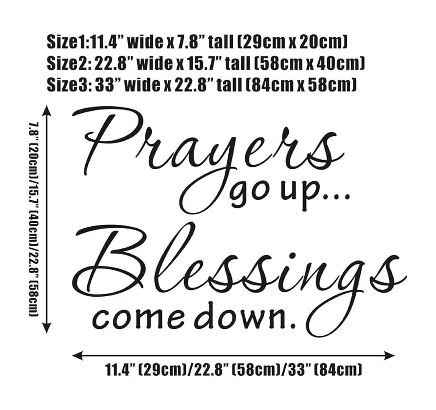 Amazon.com: Everysticker4u Prayers Go Up Blessings Come Down