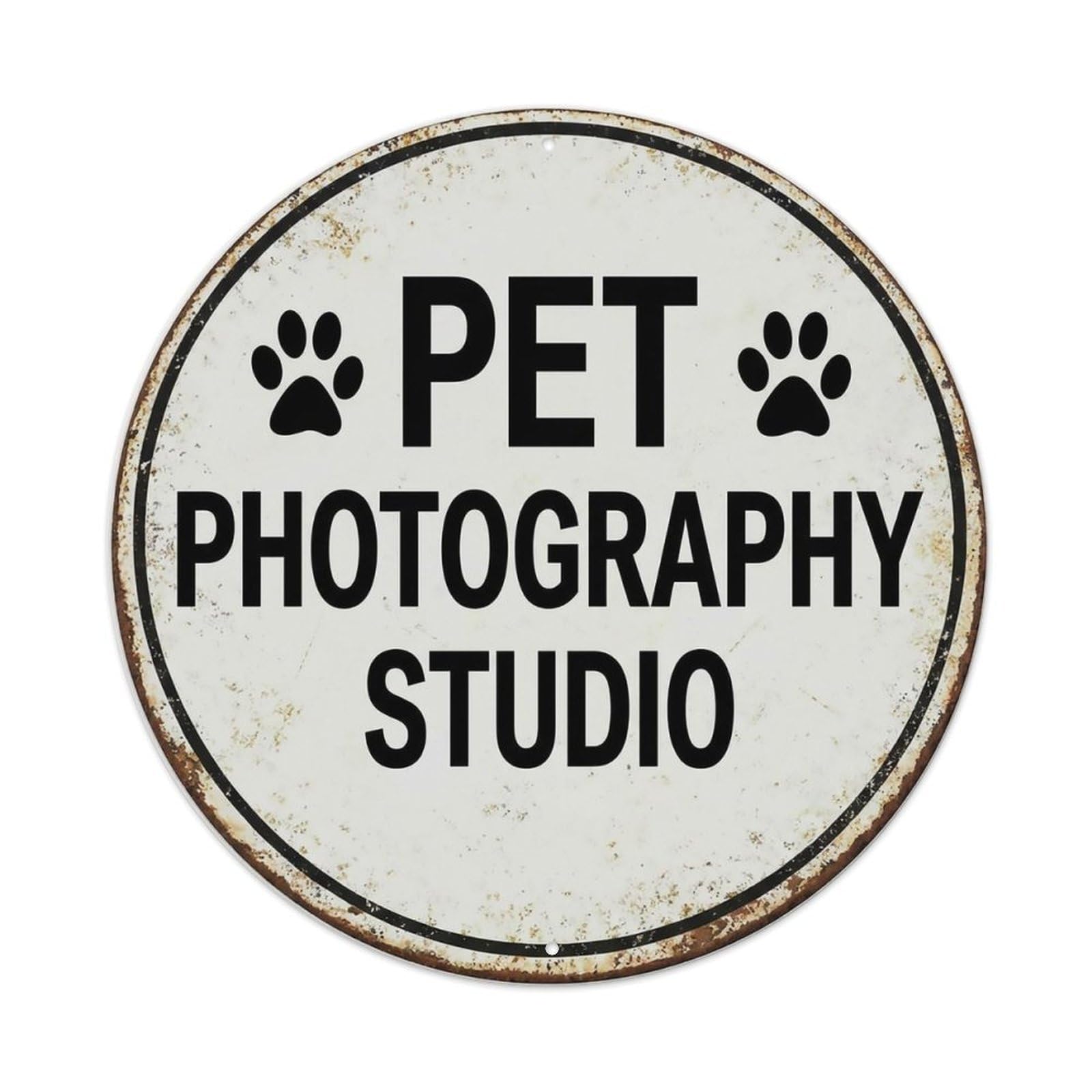Vintage Pet Photography Studio Space Metal Tin Sign