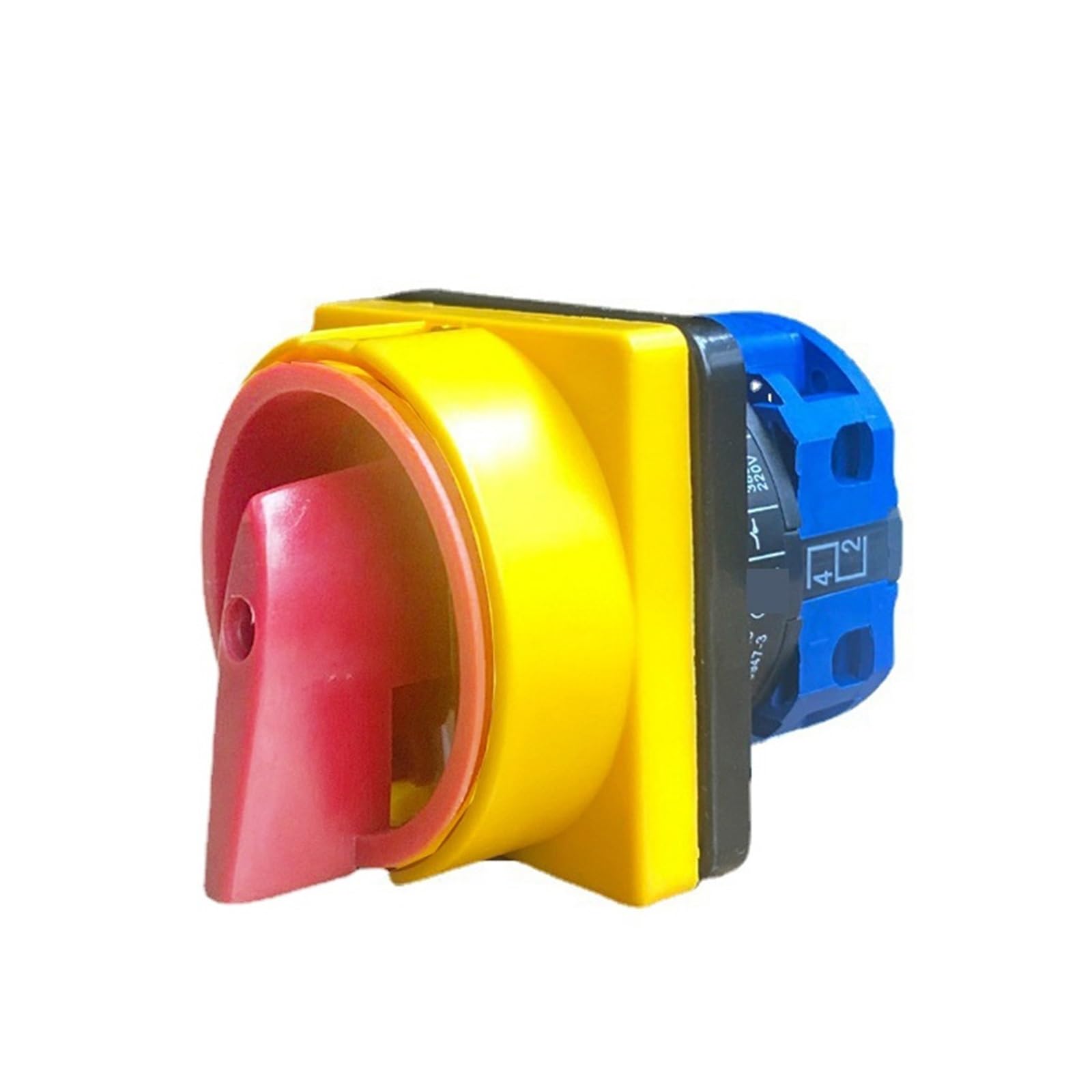 ZDVHOMCB 25A OFF-ON Four Terminals One Poles Disconnect Isolator Switches LW26GS 48x48mm 64x64mm Padlock Rotary Cam Switch(48X48mm Small)