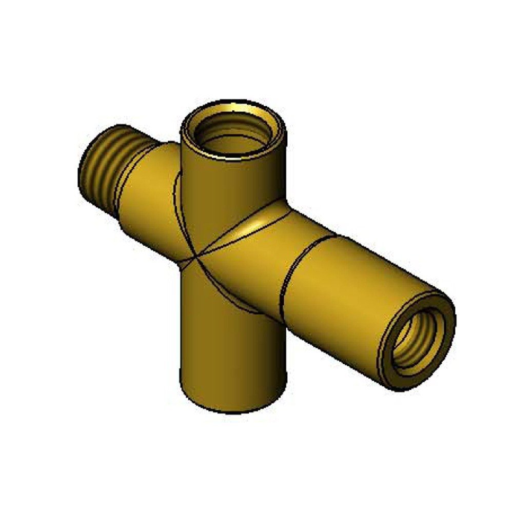 T&S Brass B-2339-TEE B-2339 - Termómetro en T