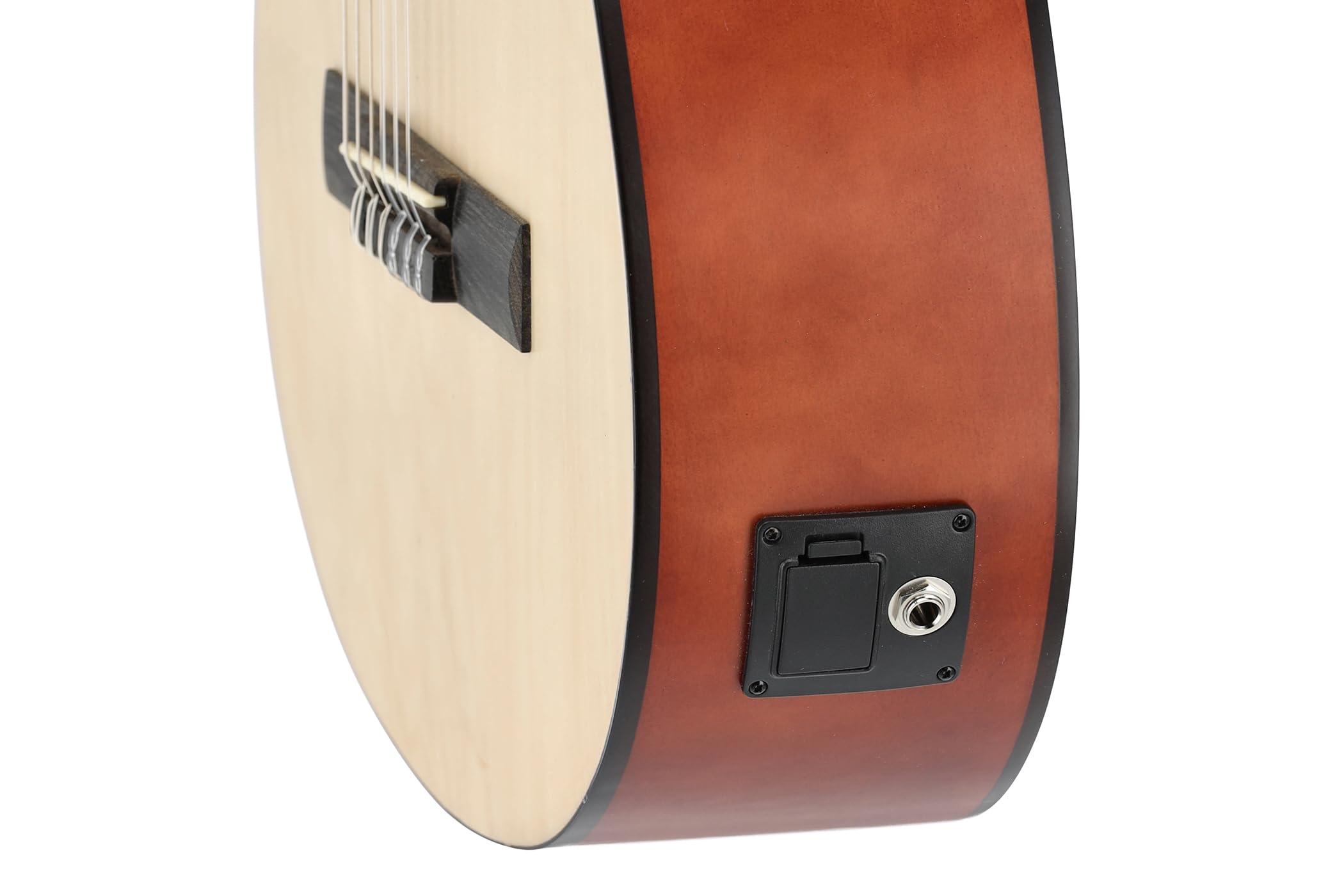 GEWA E-Akustik Klassikgitarre Basic - Classic Electro - 4/4 - Korpus Linde - Tonabnehmer 4-Band EQ mit Stimmgerät - Cutaway - Naturfarben