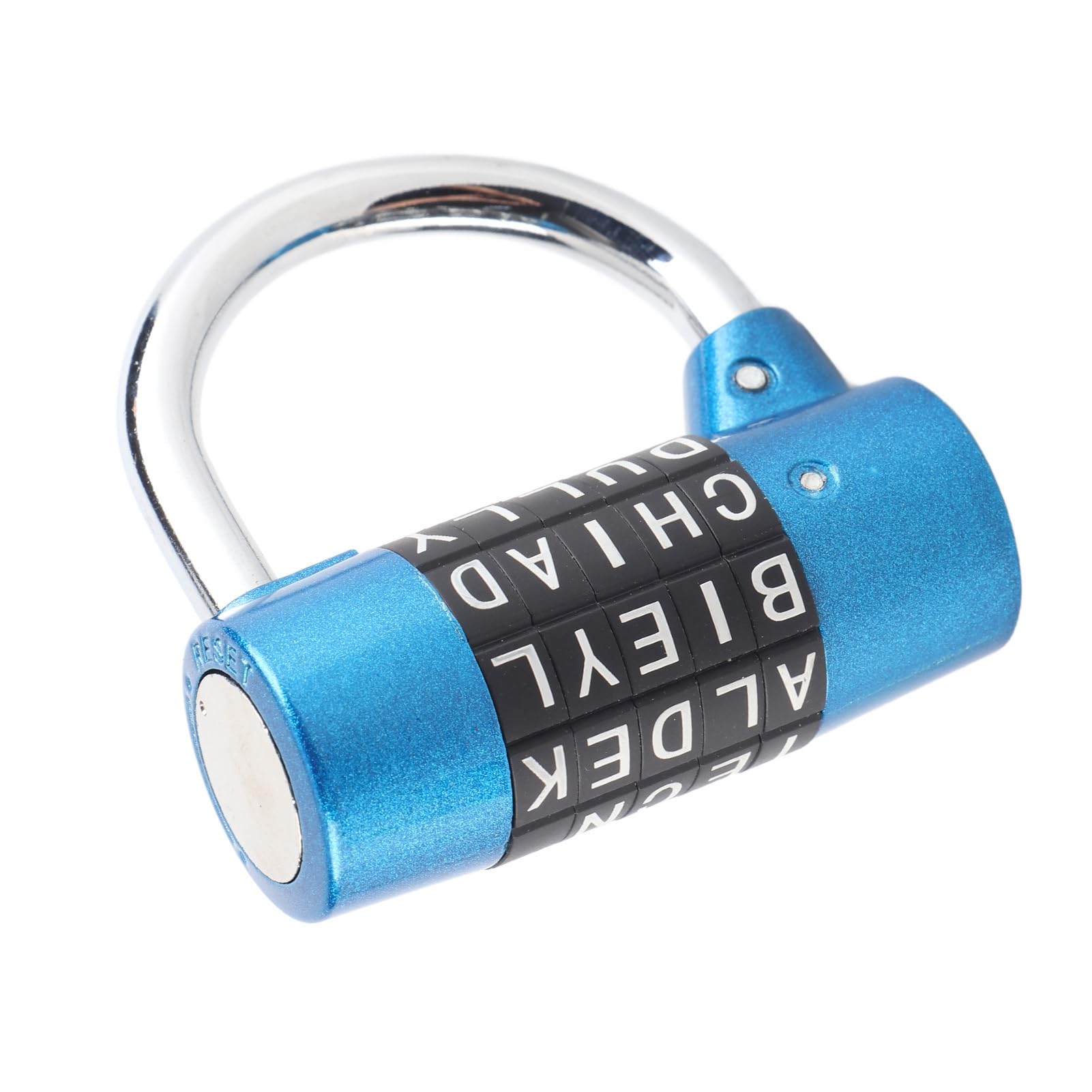 lyrlody Lucchetto a Combinazione 5 Cifre, Codice a Rotelle Numerico, Resettabile, in Lega di Zinco e Acciaio, per Valigia, Palestra, Borsa Viaggio, Porta (BLUE)