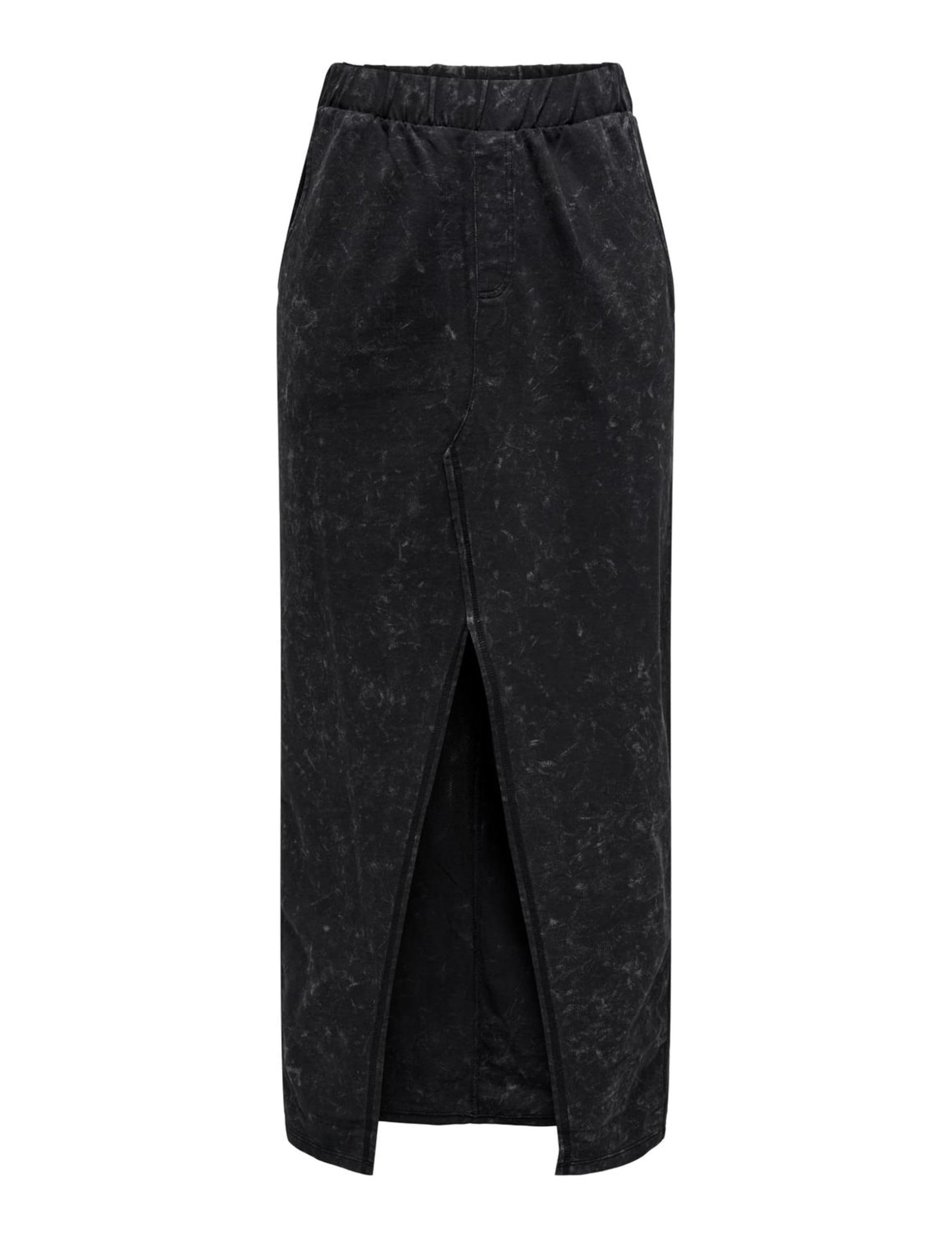 Jupe Décontractée Jupe Denim ONLY Bianca - Midi Washed Black Fente Devant Tendance Only Bianca Denim