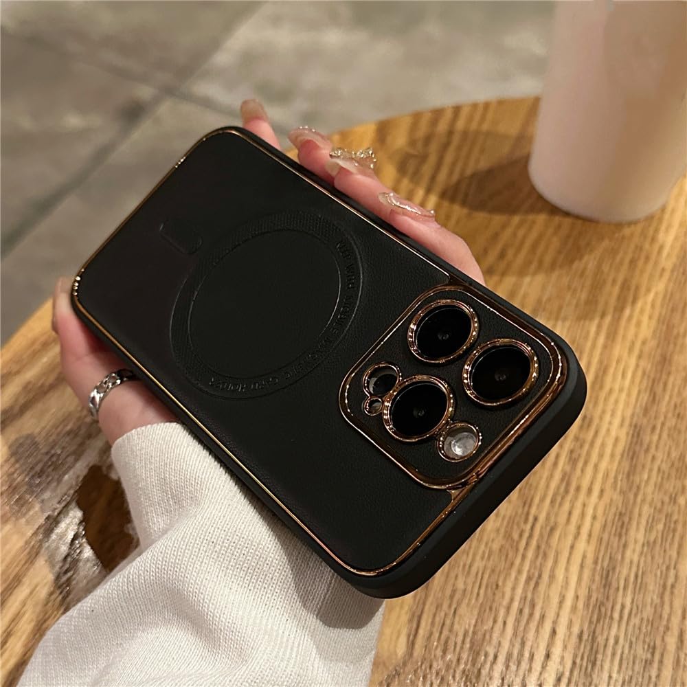 Coque aimantée antichoc iPhone 11 Pro évite cassures housse cuir noir - 6
