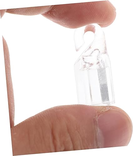 Miniatura 2 de PRETYZOOM 10pcs Curtain Blinds Rod Hook Curtain Tieback Hooks Blind Rod Tip Hook Window Blind Rod Wand Tip Connector Vertical Blinds Operating Rod