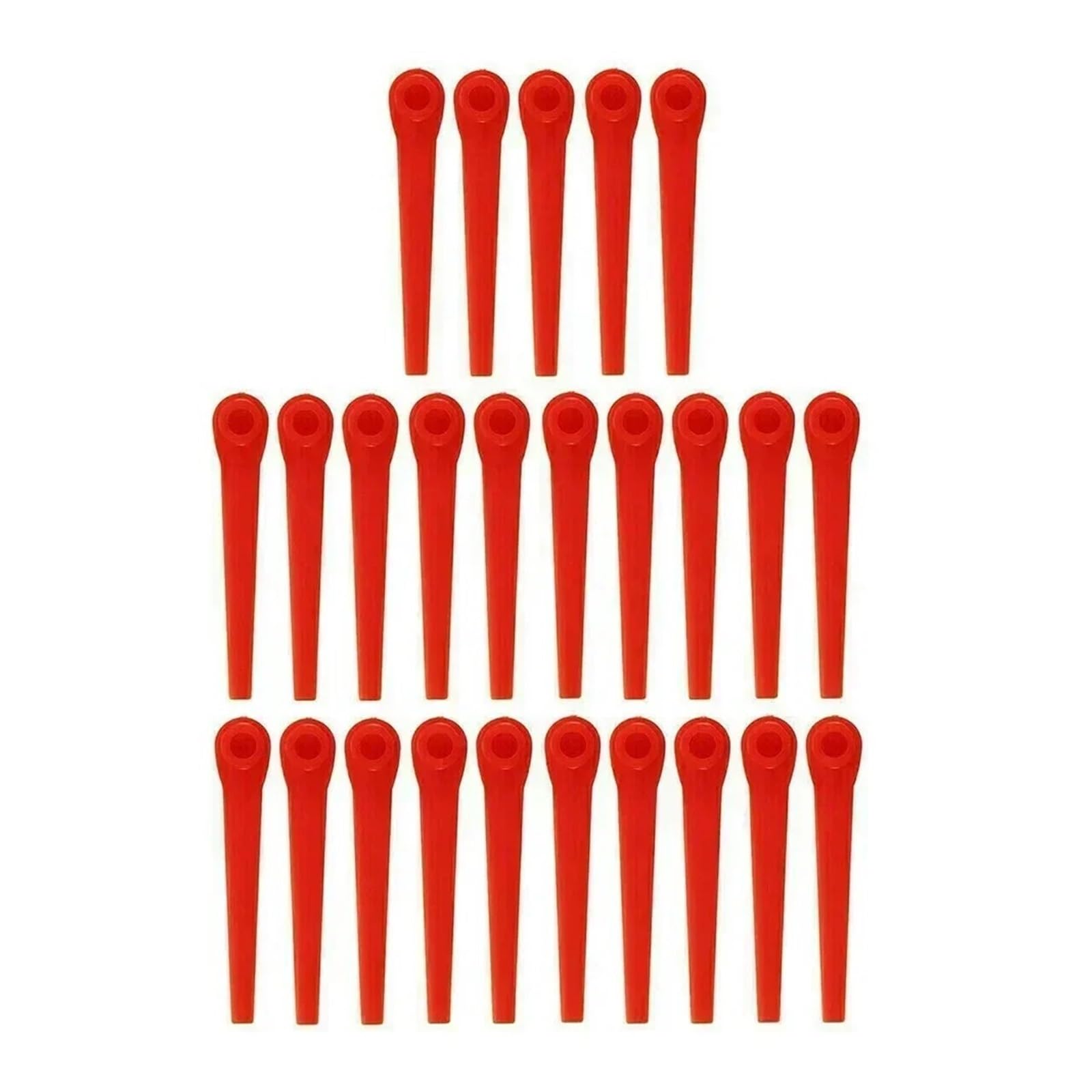 Rasentrimmerklingen, Kunststoff, 200 Stück, Kunststoff-Trimmerklingen, Rasengarten, Elektrowerkzeug, Ersatzteile