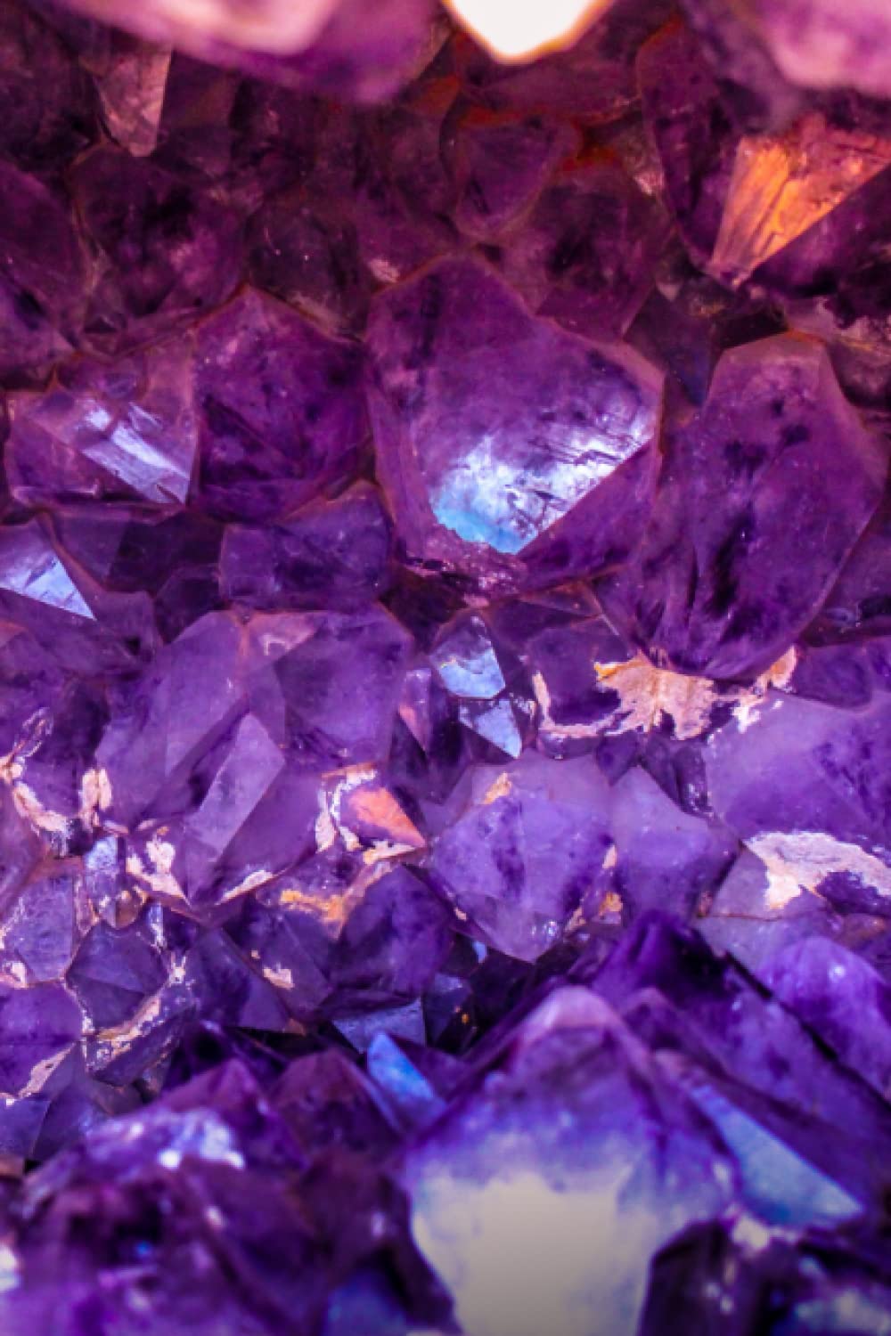 Lined Creative Journal For All Ages Notebook Amethyst Crystal