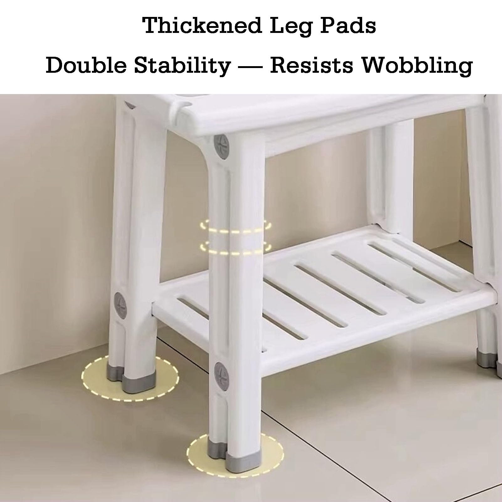 Asiento ergonómico para bañera con almacenamiento de dos niveles, silla de ducha ampliada internamente, estructura en forma de H con alta capacidad de carga (color 2, versión 1)