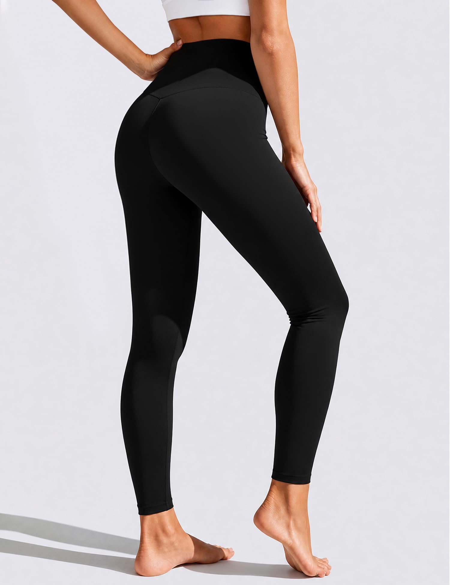 Bluemaple High Waisted Leggings for Women - Tummy Control Pants Non See Through Workout Soft Yoga Pants for Running Plus Size view 5