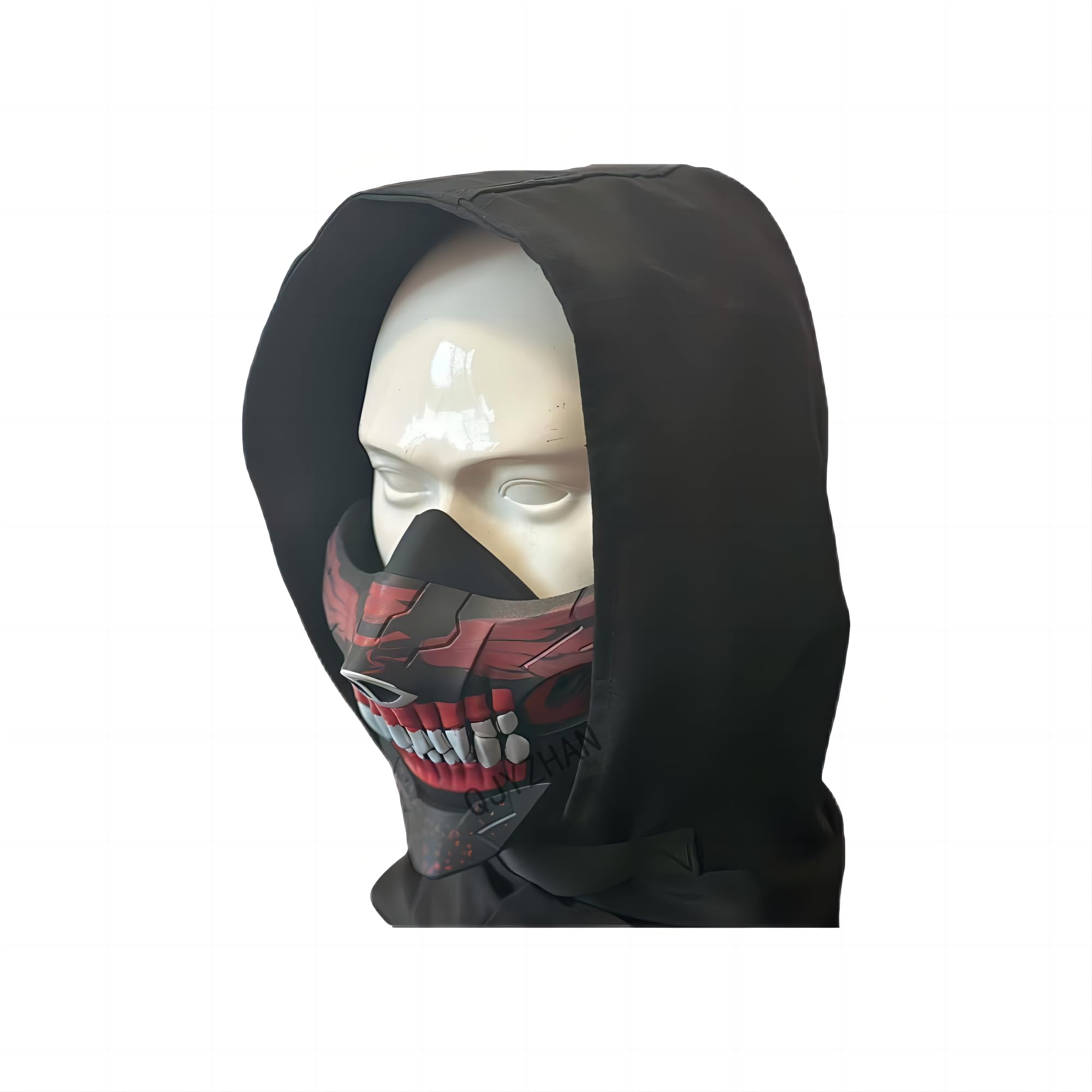 Airsoft Paintball Skull MaskTactical Balaclava Half Mask for Tactical Outdoor Sports CS Protection Cyberpunk Mask Black