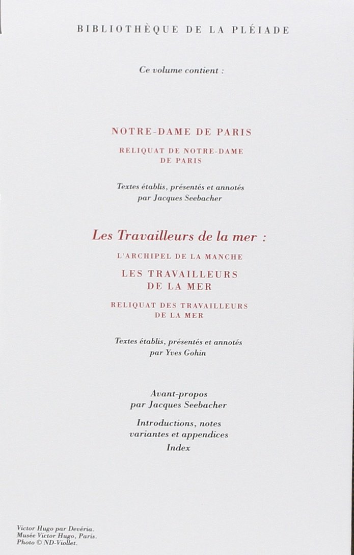 Notre-Dame de Paris. les Travailleurs de la mer