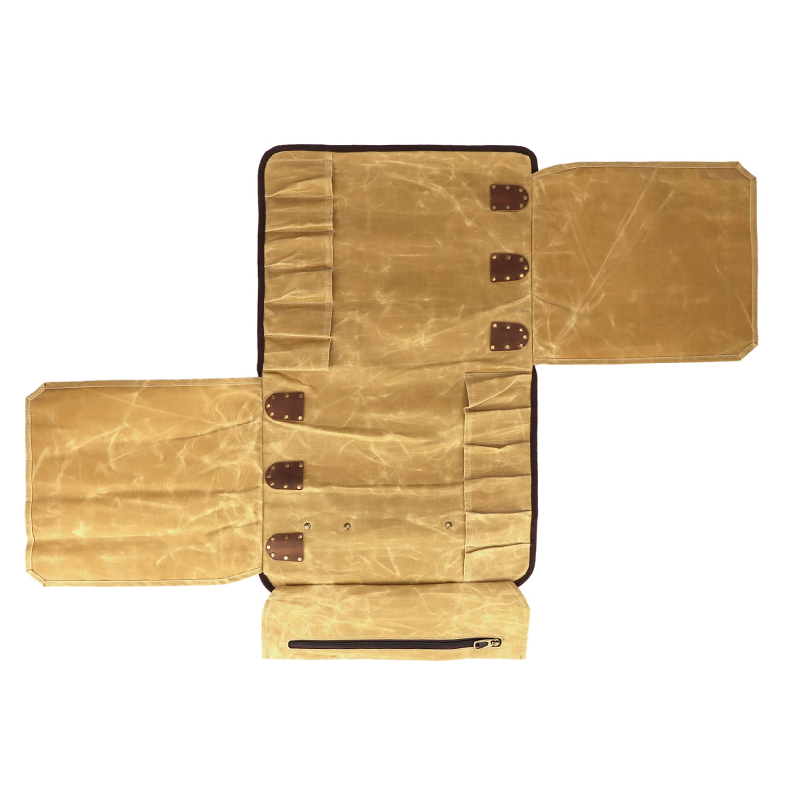 Borsa Per Coltelli Da Chef JURONG 7 Scomparti - Custodia In Tela Cerata Per Trasporto Sicuro - Foto 12