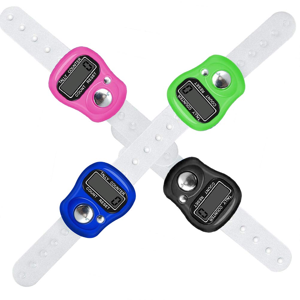 Electronic Finger Counter,5 Digit LCD Electronic Digital Display Finger Hand Tally Counter Counting for Golf,Goods Counting,Lap & Knitting