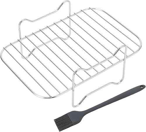 Horoper Estante para freidora de aire, mejora tu cocina con nuestro deshidratador de acero inoxidable y estante para tostadas para freidora Ningja