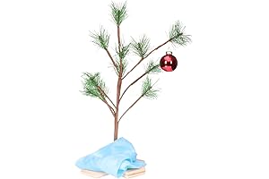 ProductWorks Peanuts Classic Charlie Brown Mini Christmas Tree with Linus Blanket Lawn Decoration