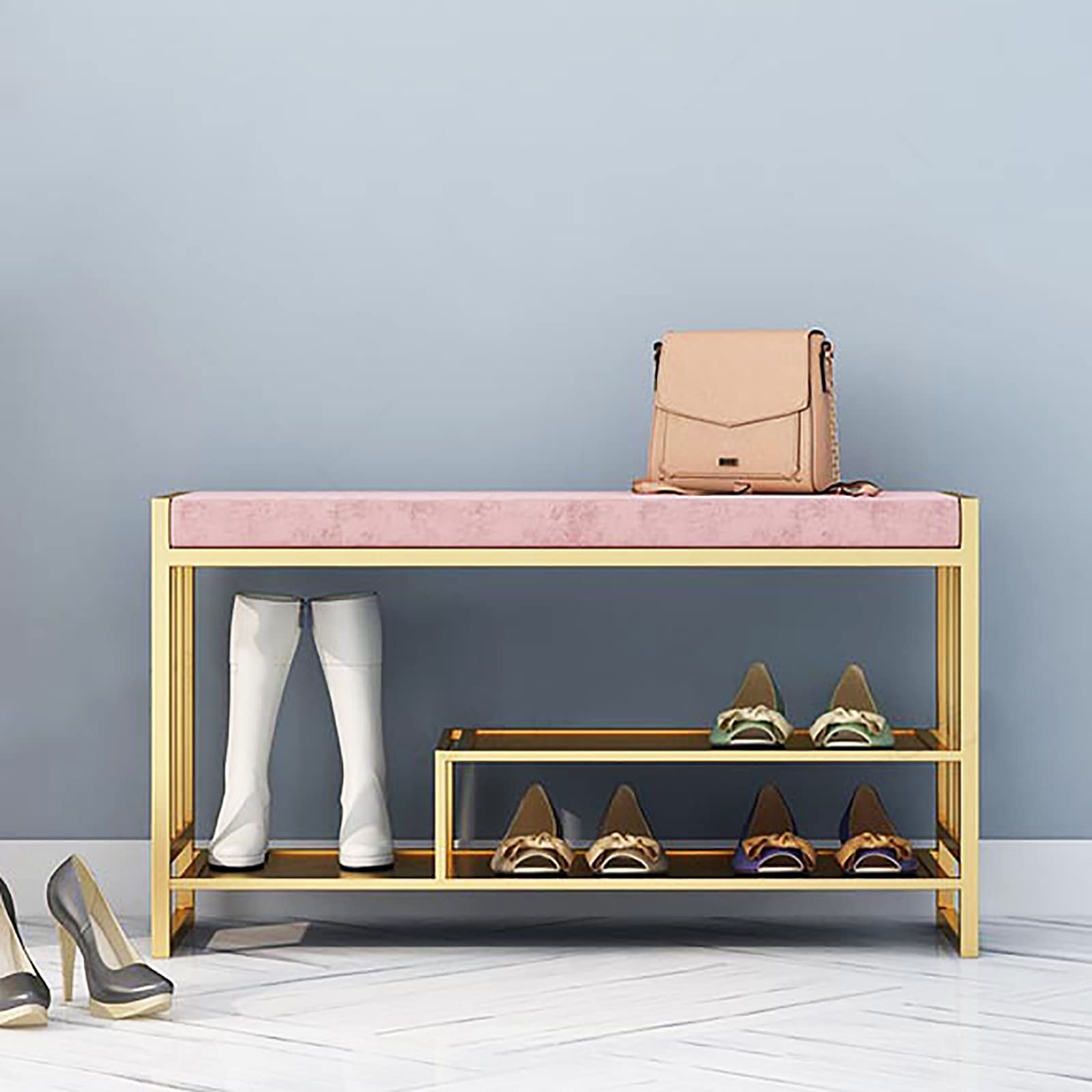 Banc à chaussures rembourré pour ne plus jamais manquer de confort dans l'entrée