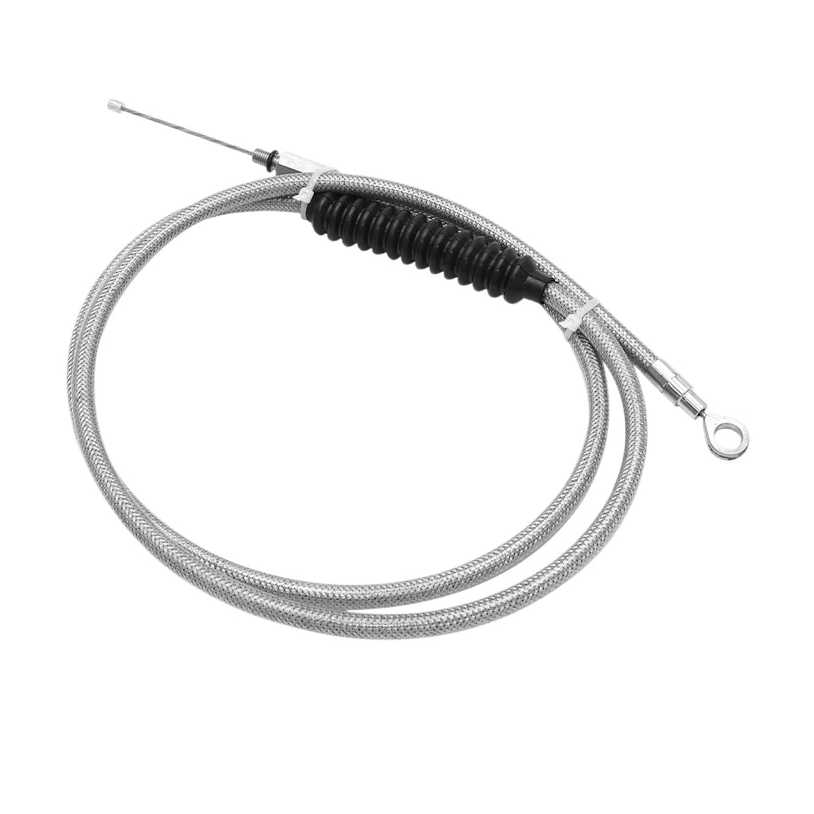 Cable de Embrague for Motocicleta, 140cm, 160cm, 180cm, Compatible con Harley | Touring Electra Street Road Glide Road King Sportster XL1200 Hierro 883(Silver 160cm)