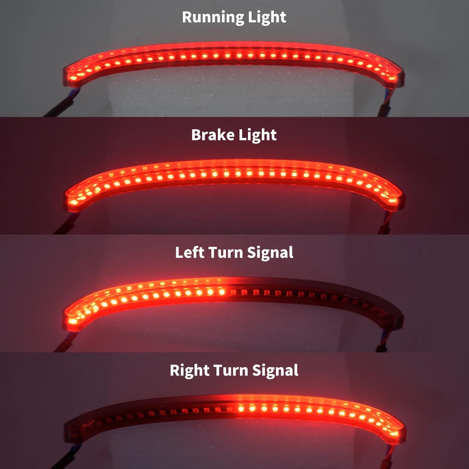 Luce Freno Posteriore Luce Di Freno Posteriore Per Moto LED Coda Indicatori Di Direzione Lampada Da Corsa Per Per Softail Per Street Per Bob Per FXBB 2018 2019 2021 2022