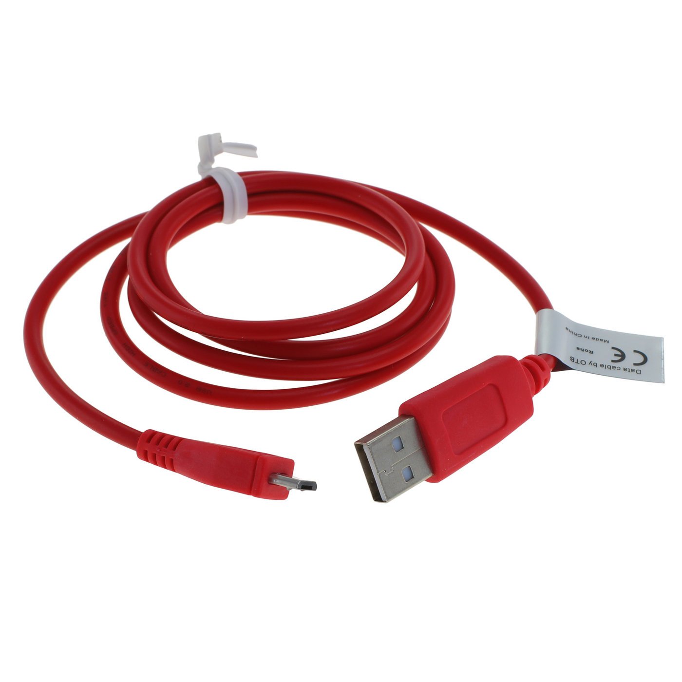 Wentronic 63690 0.95 m USB A Micro B Cable Red USB Cable USB 3 M USB A – Micro B Male/Male, Red, BlackBerry 9500 Storm, Bold 9700, Curve 3G 9300, Curve 8520, Curve 8900, Pearl 3G 9105, Pearl