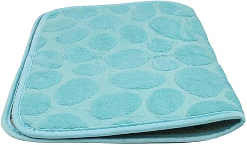 Miniatura 8 de Bathroom Rug with Anti-Slip Backing, Soft Coral Fleece and Memory Foam Absorbent Bath Mat for Home, 40x60cm