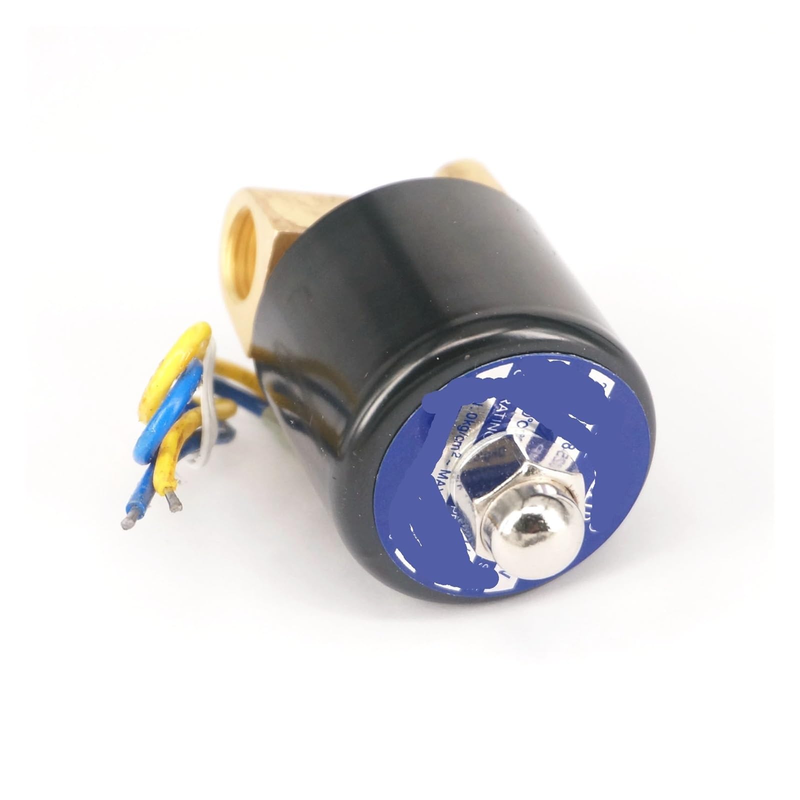 Pneumatyczny elektryczny zawór elektromagnetyczny, normalnie zamknięty, 1/8" 1/4" 12V/24V/110V/220V, powietrze i woda, olej 2W-06 2W-08 (brązowy żółty, 24VDC)