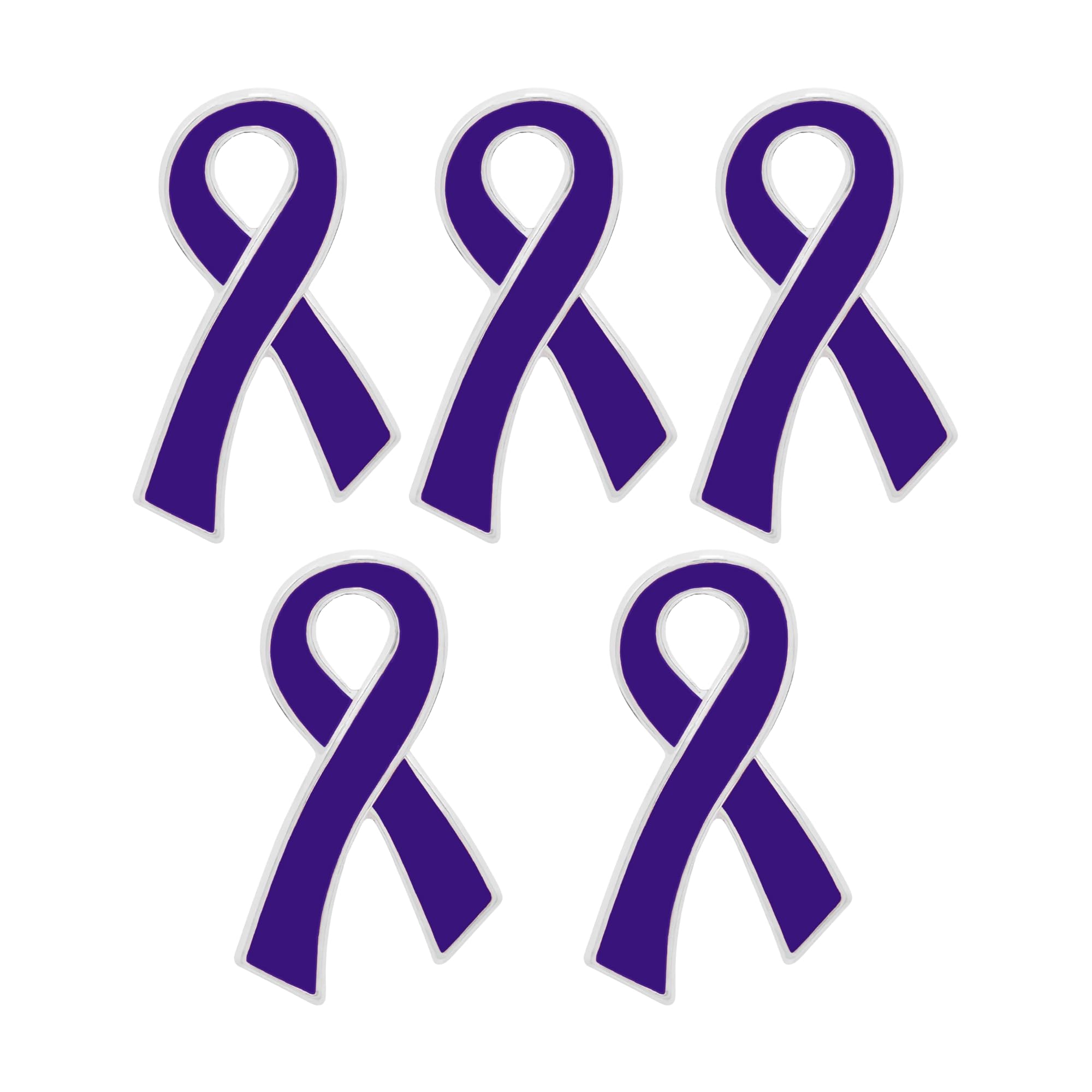 Ribbon Pins 1/5/25/100 for Cancer &amp; Disease Awareness - Various Causes - Bulk Quantities Available for Support Groups and Fundraising