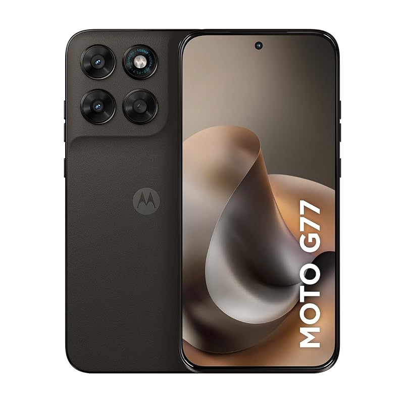 Smartphone Motorola Moto G77 5G - 256GB 24GB (8GB RAM + 16GB RAM Boost) camera 108MP Ultra-Pixel, tela 1.5K extreme Amoled 120hz, ultrarresistente - Marrom | 24GB (8GB RAM + 16GB RAM Boost), Câmera 10