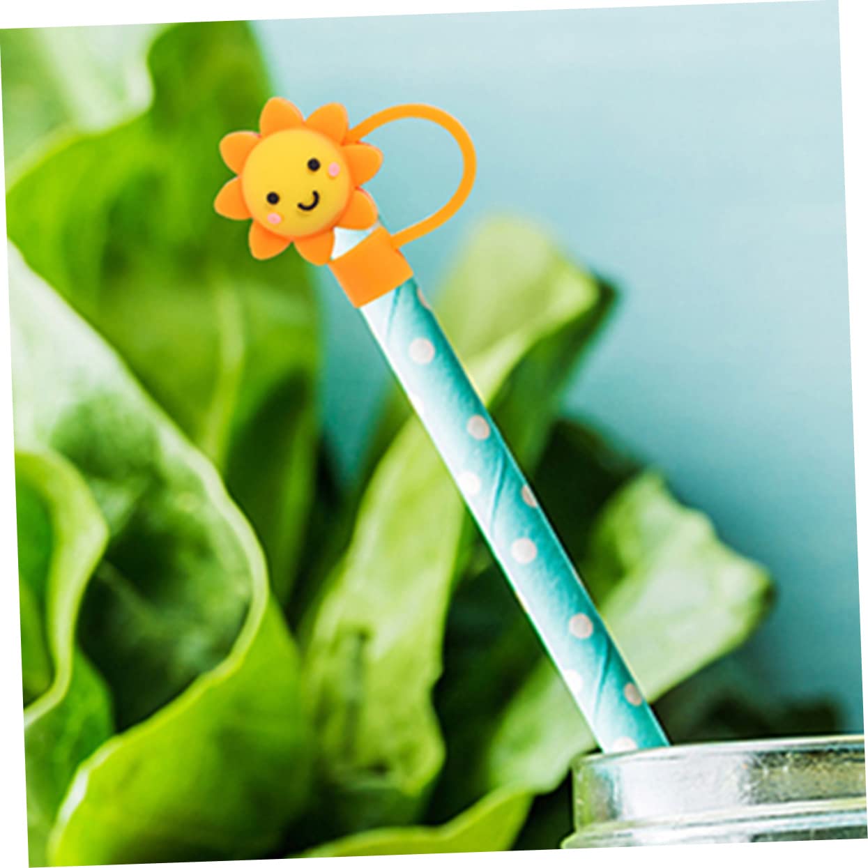 Alipis 4 Sätze Strohhalm Staubstopfen Strohhalmkappen Gebogene Abdeckungen Ersatzstrohhalm Transparente Verwendbare Strohhalmstopfen Moderne Smoothie Spitzen Stopper 6 Stück * 4