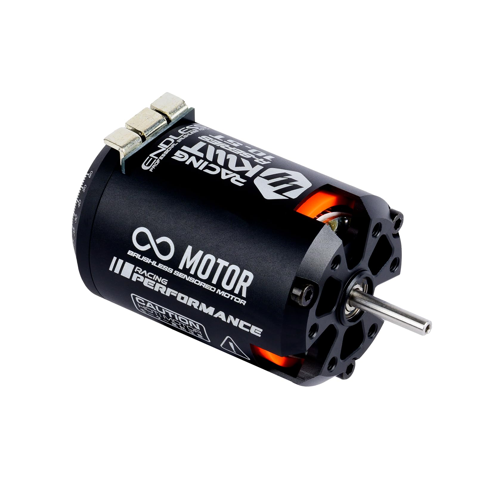 KWT Motor sin escobillas sin fin, motor RC de alto par y alta eficiencia, resistente al calor, diseño ligero, compatible con coches de carreras RC 1/10 en carretera/todoterreno (10.5T)