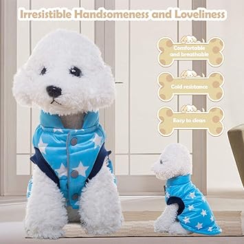 Dog Winter Vest Waistcoat Warm Dog Clothes Pet Winter Coat Jacket Warm Pet Clothing for Puppy Dogs POPQ