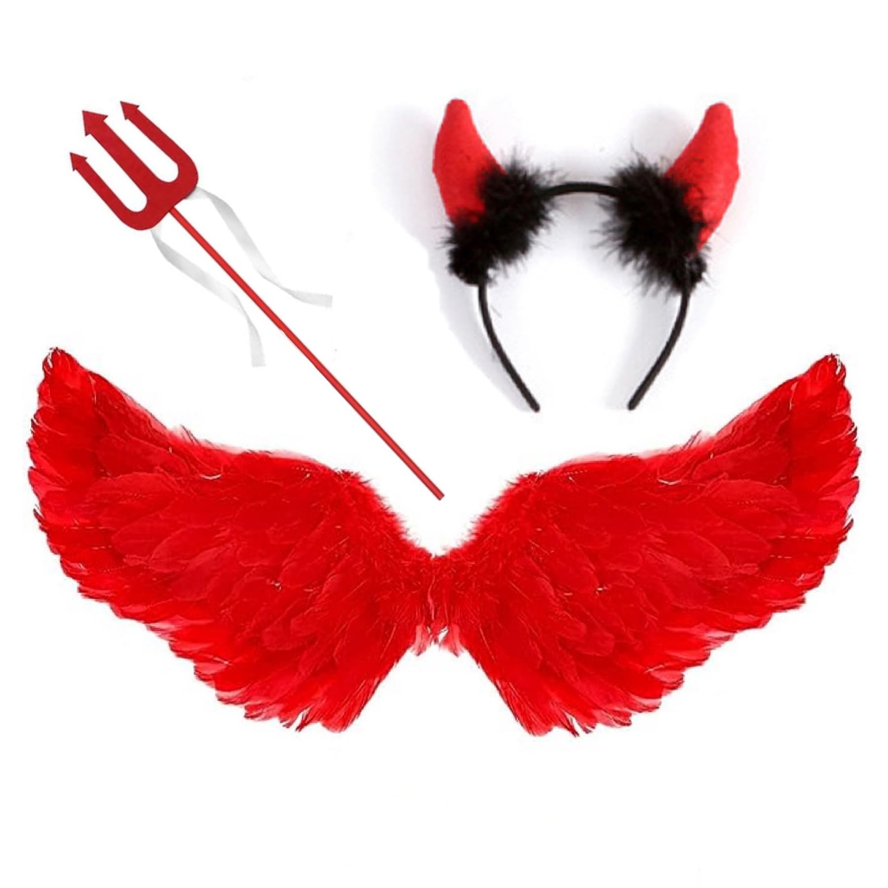 Buy JIAJIAYIDevil Costume Women,Black Angel Wings White Angel Wings