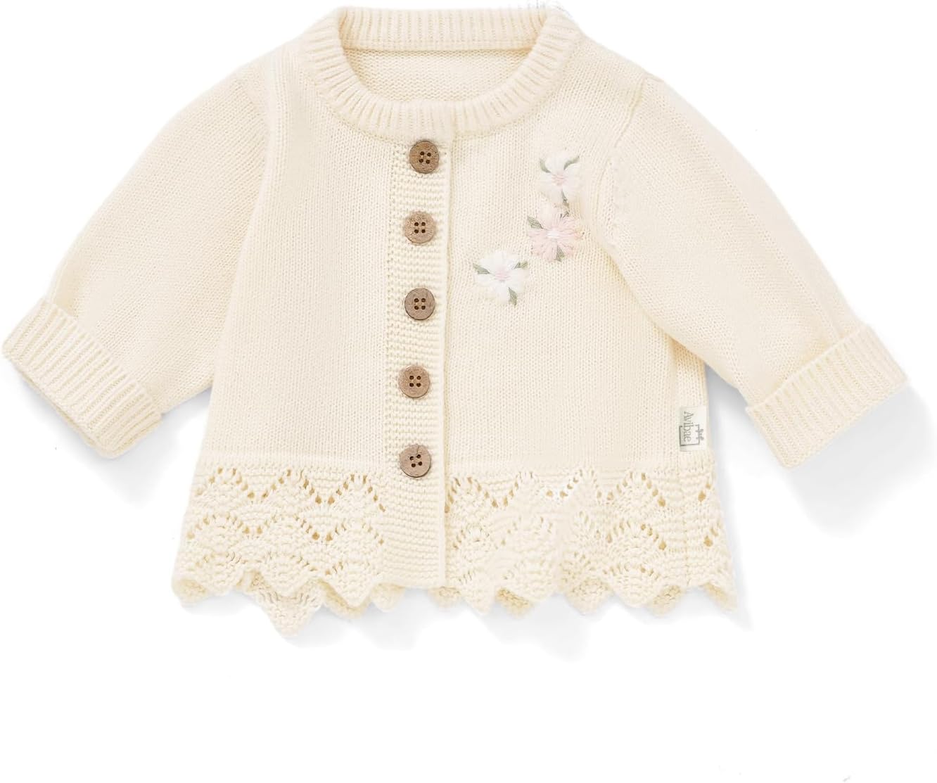 Avibae Baby Toddler Cotton Cardigan, Knit Clothes for Baby Girls
