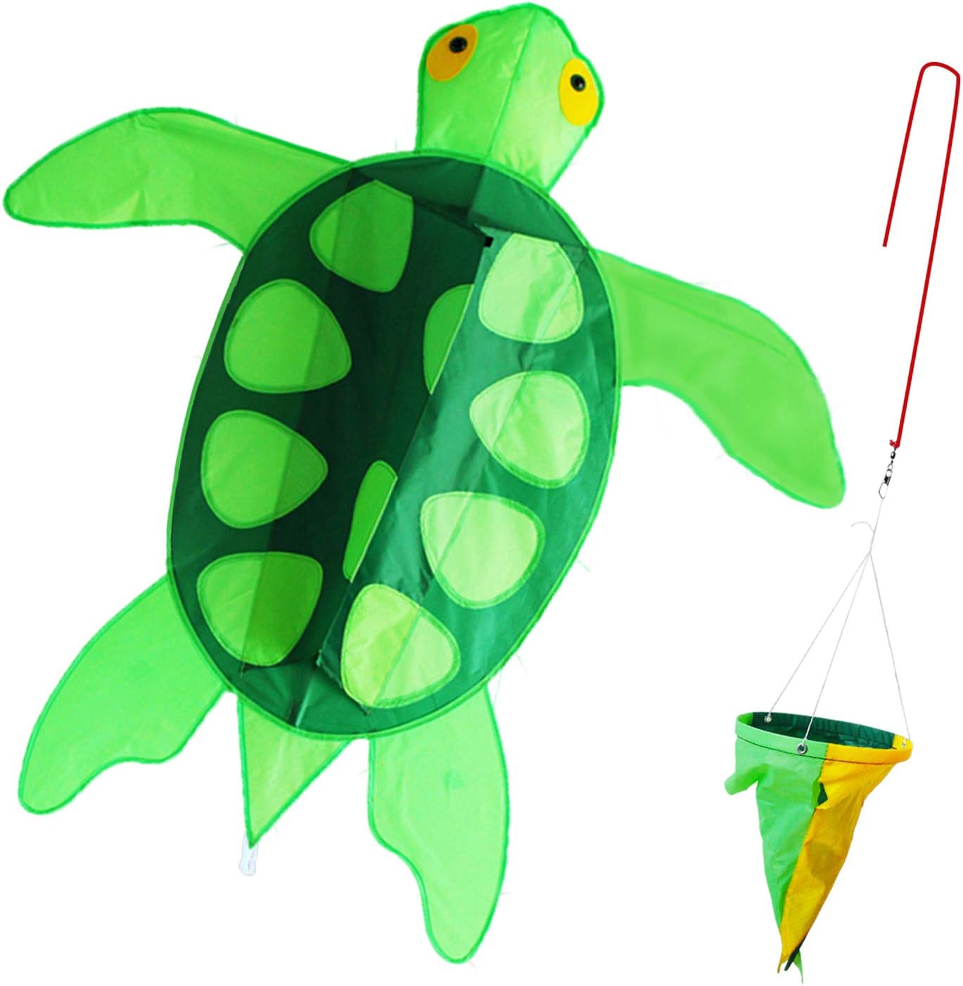 Sea Turtle Kite for Kids and Adults, Single Line Nylon 3D Kite Easy to Fly for Outdoor Games and Activities, Gift for Kids